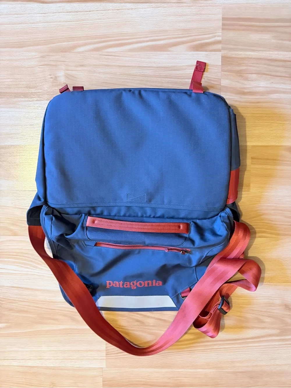 Patagonia Blue and Red Messenger Bag - Patagonia